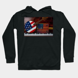 Two American Flag Instruments Hoodie